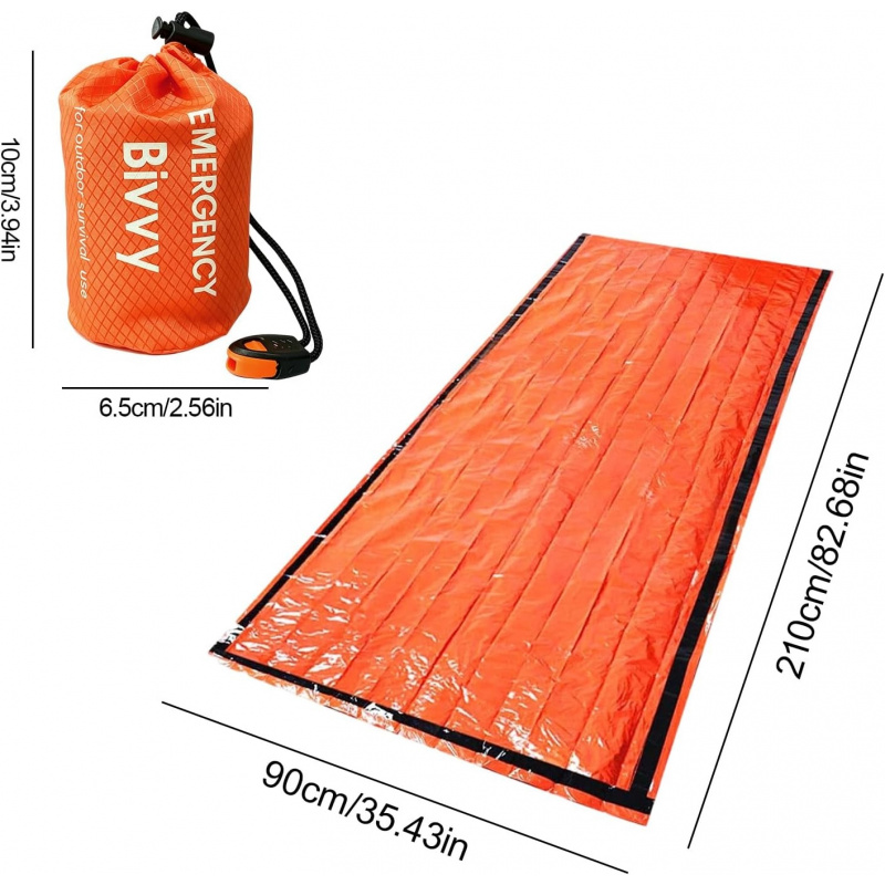 Paquete de 2 sacos de dormir d - Bivy Bag Emergency reseña y precio